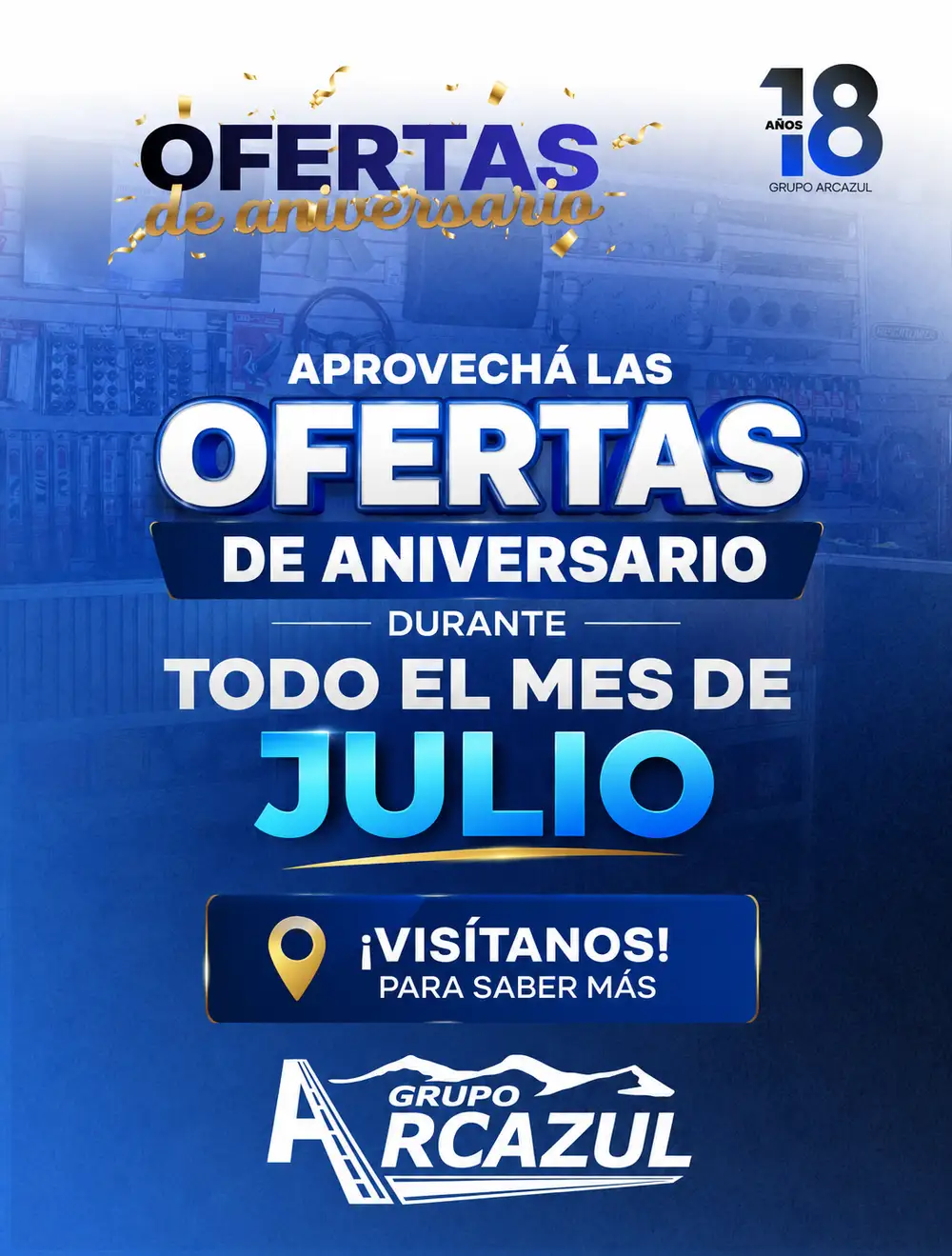 Promociones de Julio en Grupo Arcazul
