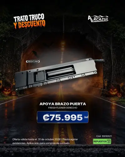 Apoya brazo de puerta Freightliner derecho, seminuevo