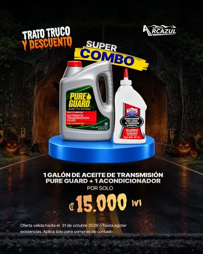 Súper combo: 1 galón de aceite de transmisión Pure Guard más 1 acondicionador