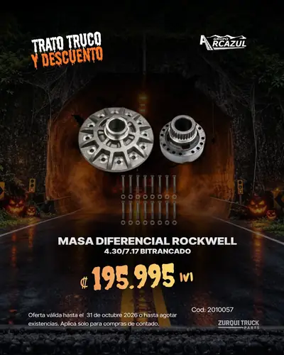 Masa diferencial Rockwell 4.30/7.17 bitrancado