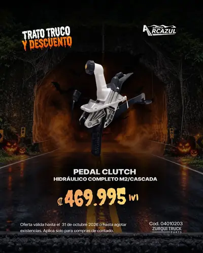 Pedal de clutch hidráulico completo M2 y Cascadia