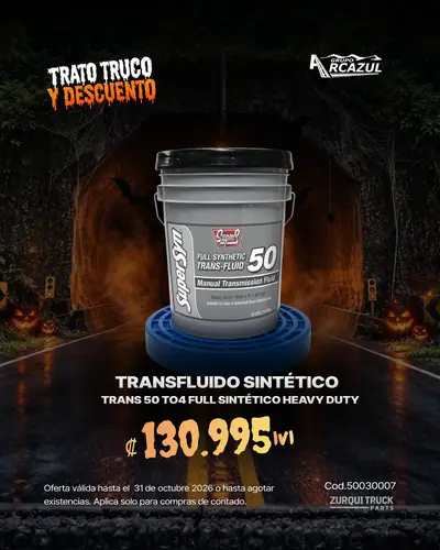 Transfluido sintético Trans 50 TO4 full sintético heavy duty