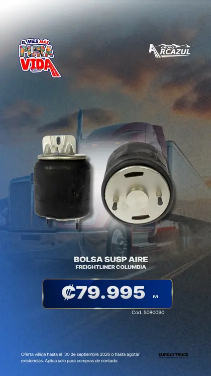 Bolsa de suspensión de aire Freightliner Columbia