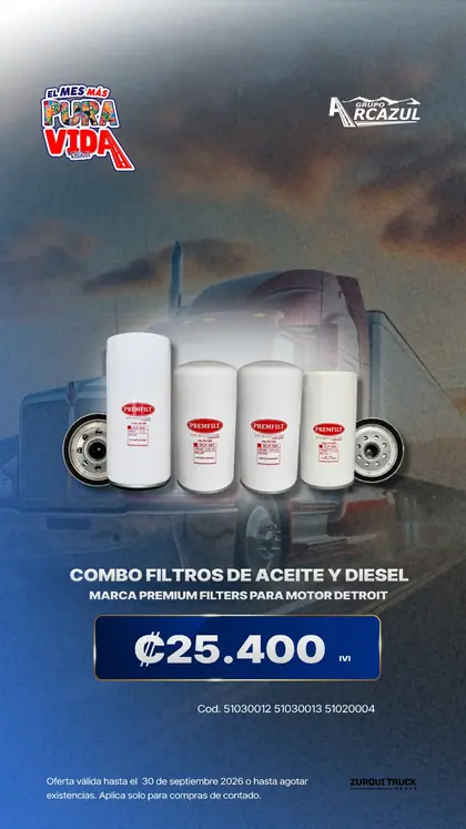 Combo de filtros de aceite y diesel Premium Filters para motor Detroit