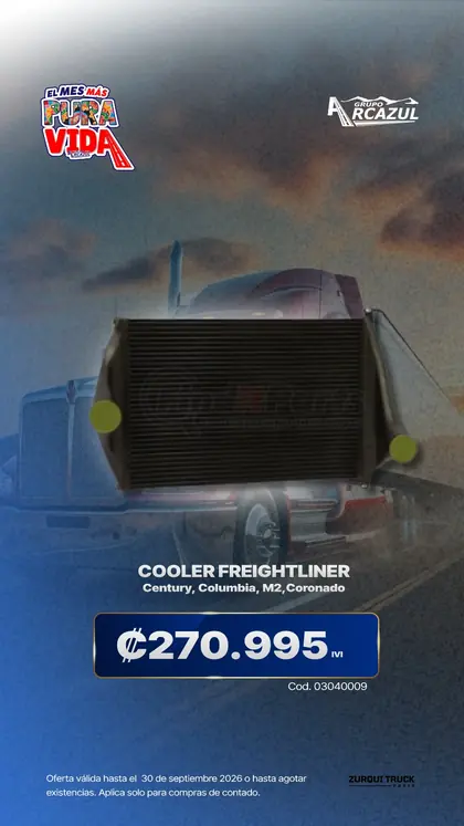 Cooler Freightliner Century, Columbia, M2 y Coronado