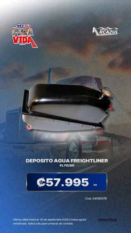 Depósito de agua Freightliner FL70/80