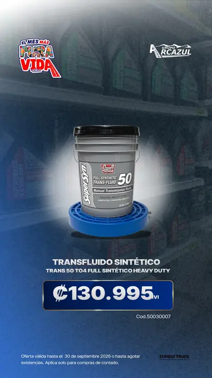 Transfluido sintético Trans 50 TO4 full sintético heavy duty